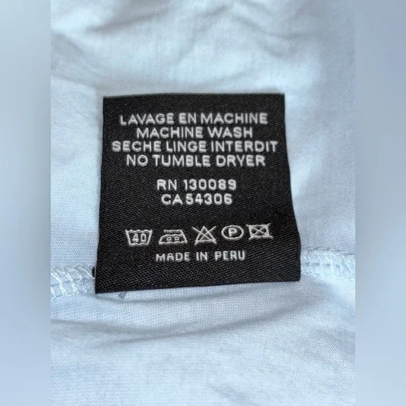 Jared Lang Crewneck Short Sleeve Peruvian Cotton T-Shirt Men L NEW Closet Basic - Picture 7 of 10